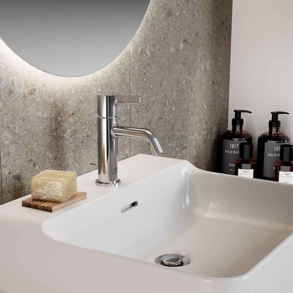 Ideal Standard Joy Lavabo Bataryası Krom Sifon Kumandalı BC775AA