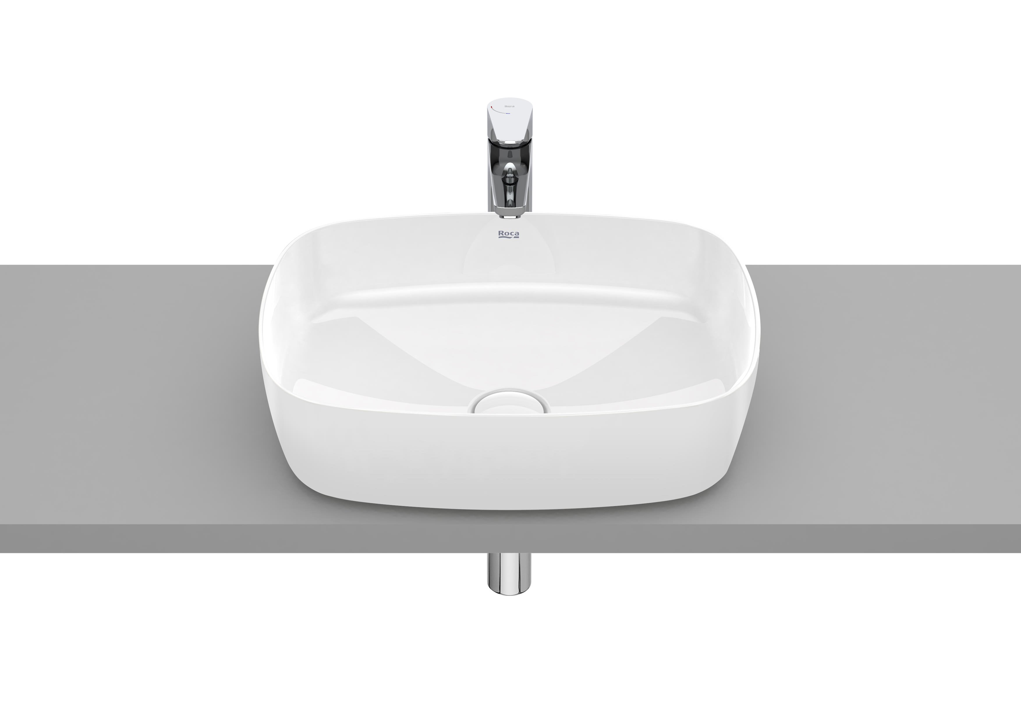 ROCA INSPIRA SOFT - FINECERAMIC® Tezgah Üstü Lavabo 50X37