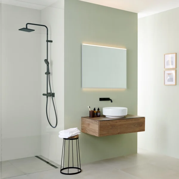 Geberit Option Plus doğrudan ve dolaylı aydınlatmalı ayna, 90 cm 502.783.00.1