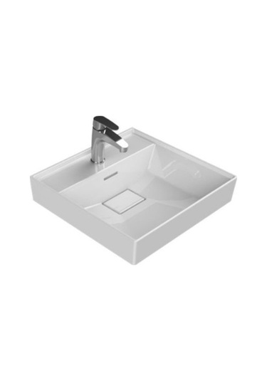 TURKUAZ SHARP ETAJERLİ LAVABO 48X48 CM 037000-u