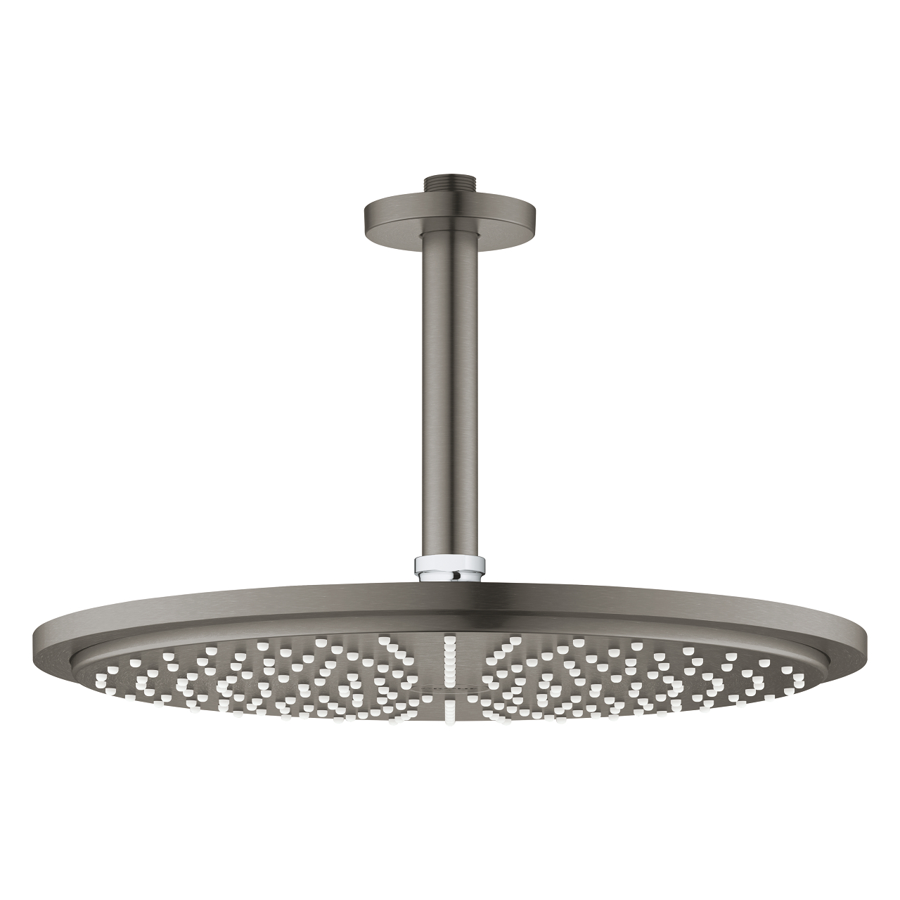 Grohe Tepe Duşu 31 cm + Tav. İniş borusu 14 cm Brushed Hard Graphite  - 26067AL0