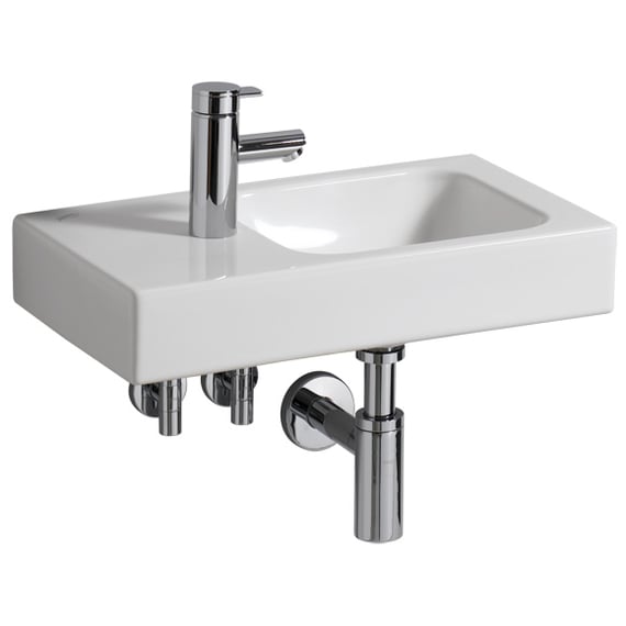 GEBERIT İCON KÜÇÜK LAVABO B53 BATARYA DELİĞİ SOLDA 124153000