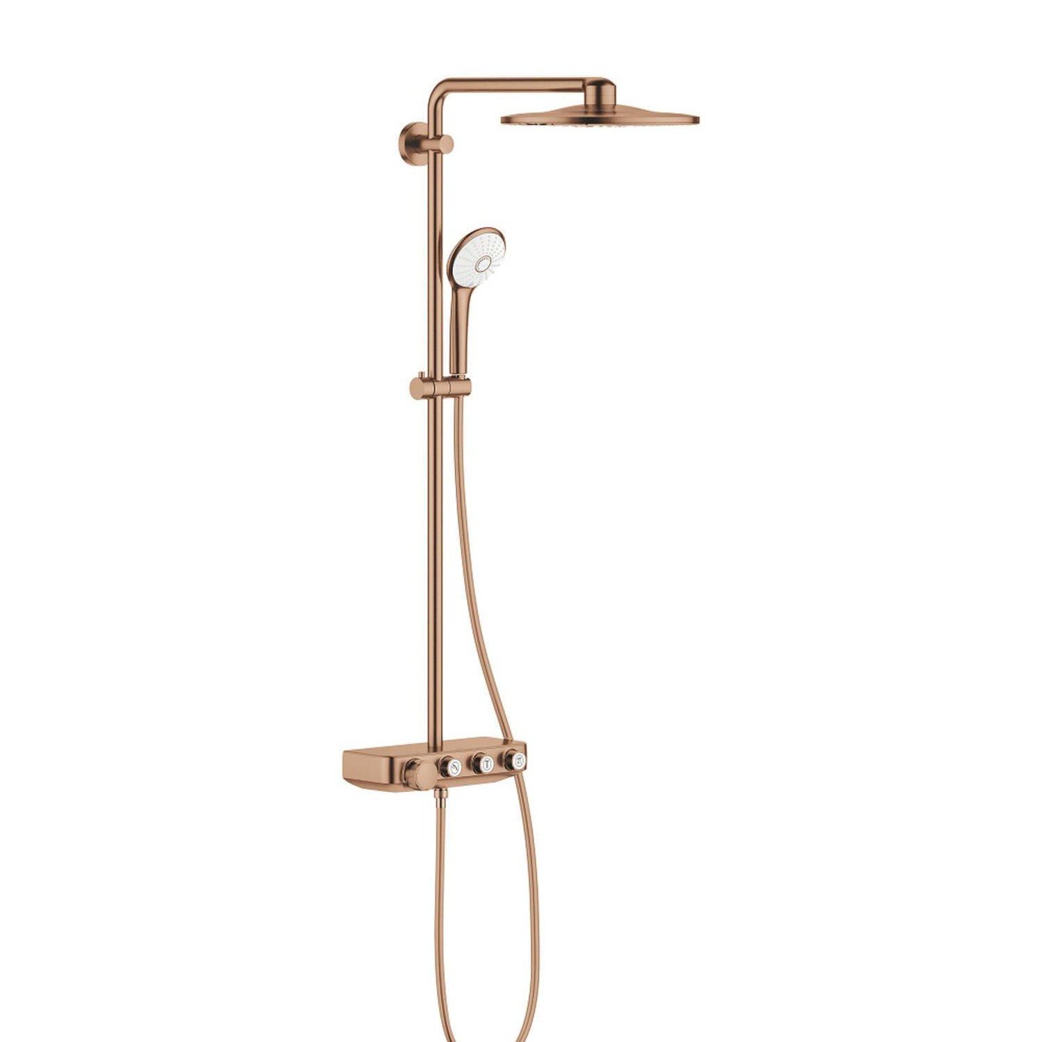 Grohe Euphoria SmartControl 310 Duş sistemi Duvara monte termostatik bataryalı duş sistemi Brushed Warm Sunset 26507DL0
