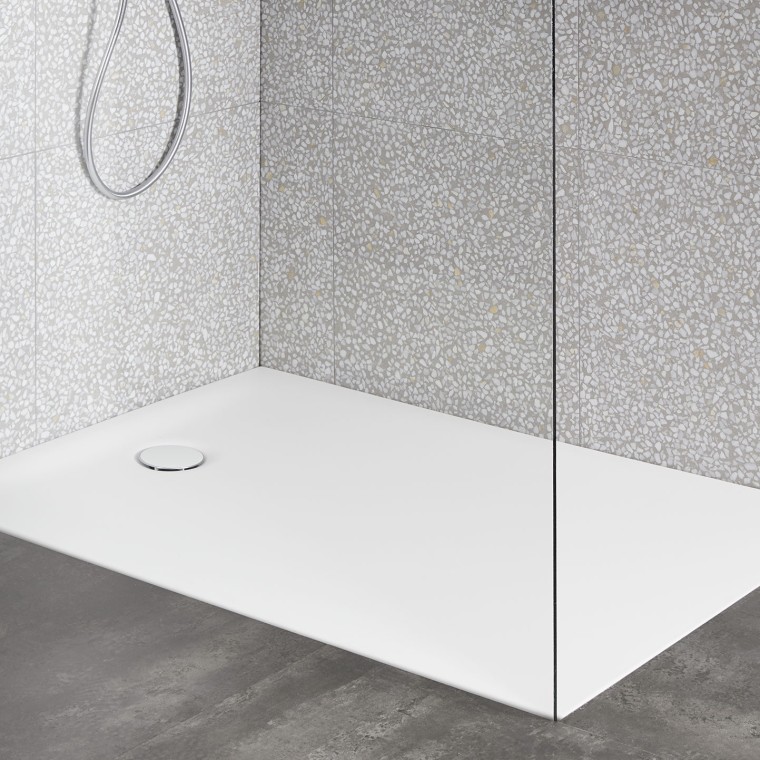 GEBERİT OLONA DUŞ TEKNESİ,  MAT KARE 80X80 E 550.750.00.1