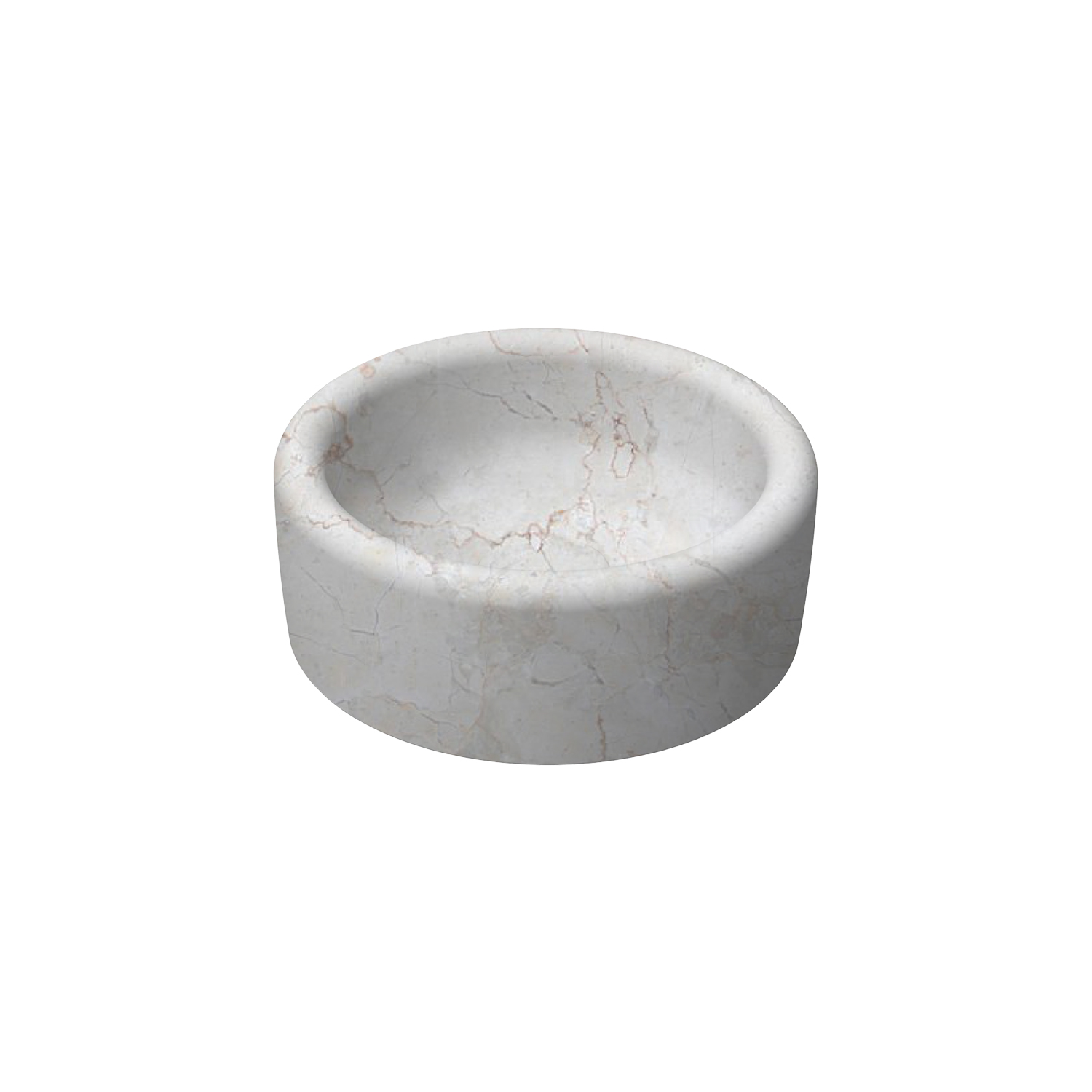 ISVEA Curvo Travertino Desenli Lavabo 42 cm  10CR66042-2L-TRV
