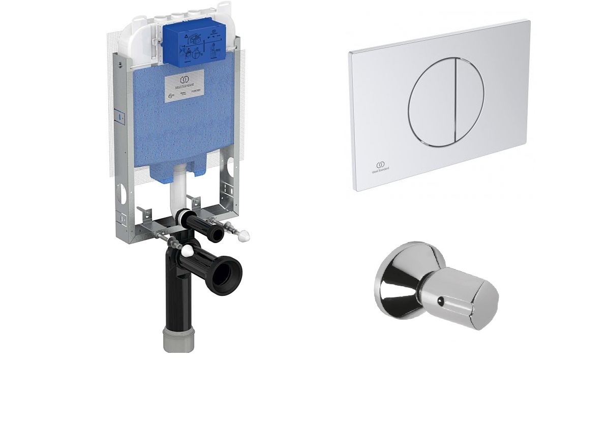 Ideal Standard ProSys+Oleas Gömme Rezervuar Seti Silver