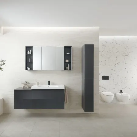 Geberit Option Plus aynalı ve aydınlatmalı dolap, 120x70 cm 500.592.00.1