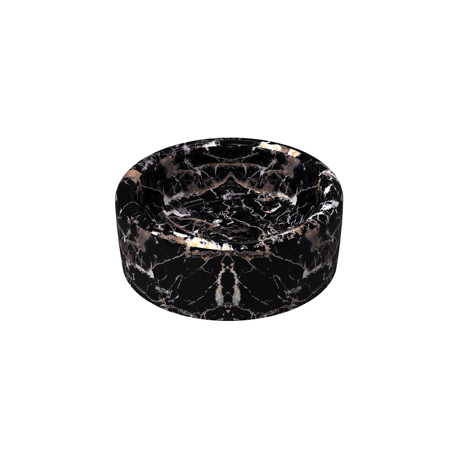 ISVEA Curvo Marmo Black Desenli Lavabo 42 cm 10CR66042-MB
