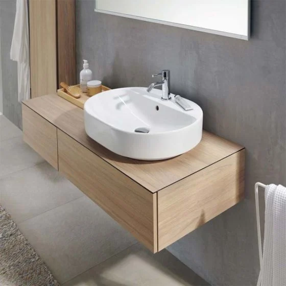 GEBERIT VARİFORM ÇANAK LAVABO ELİPTİK BAT.BAN. B50 500.775.01.2