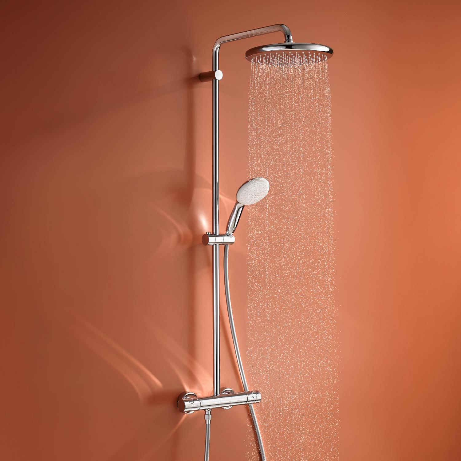 Grohe Tempesta System 250 Duvara monte termostatik bataryalı duş sistemi 26670001