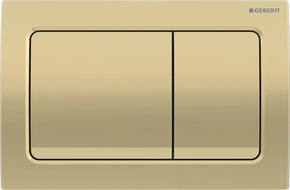 GEBERIT KUMANDA KAPAĞI Alpha01 (eski Alpha30) Square 2-K PİRİNÇ 115.055.QE.1
