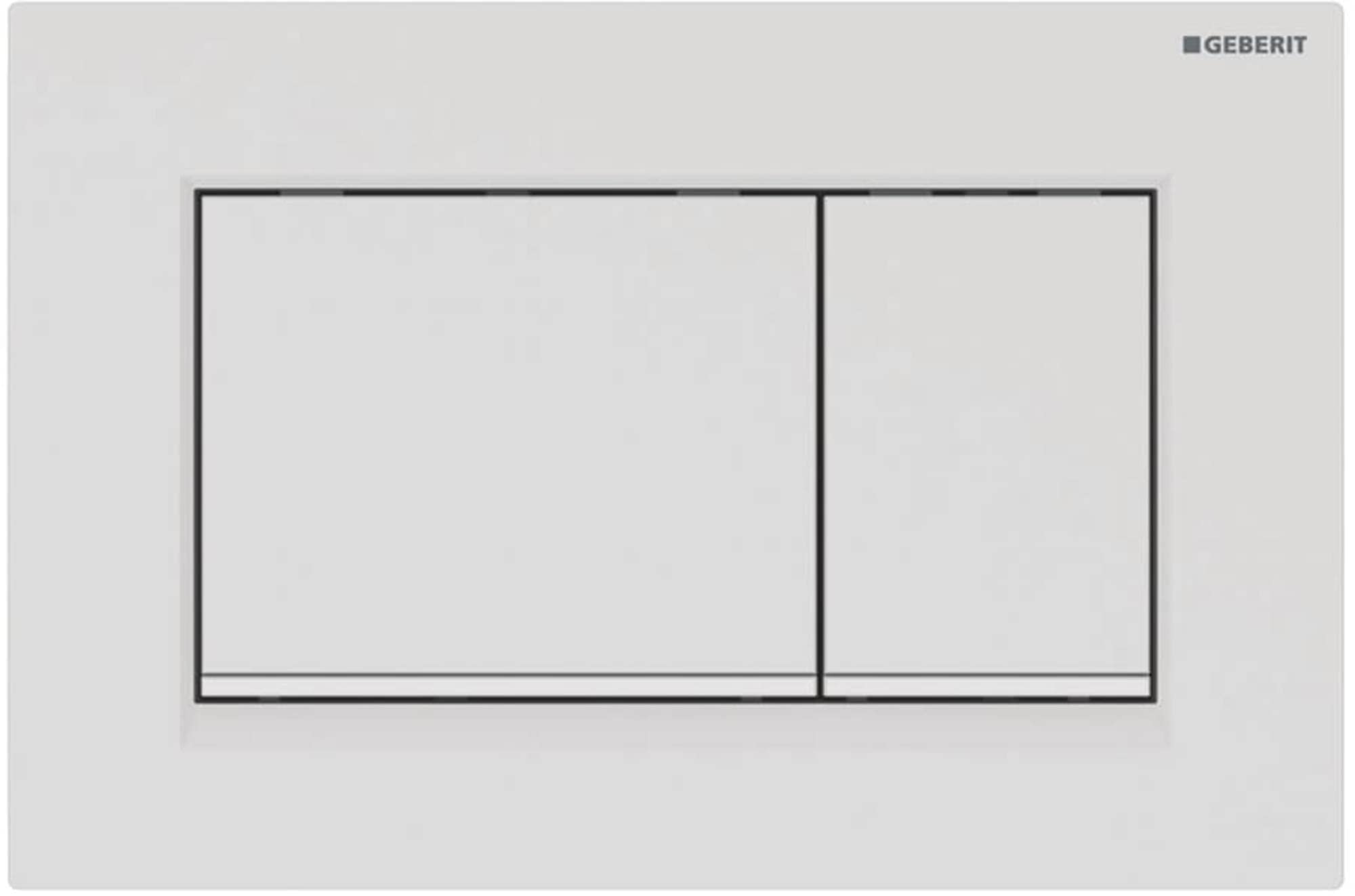 GEBERIT KUMANDA KAPAĞI Sigma10 (Eski Sigma30) Square ÇİFT BAS.MAT/PARLAK/MAT 115.883.01.1