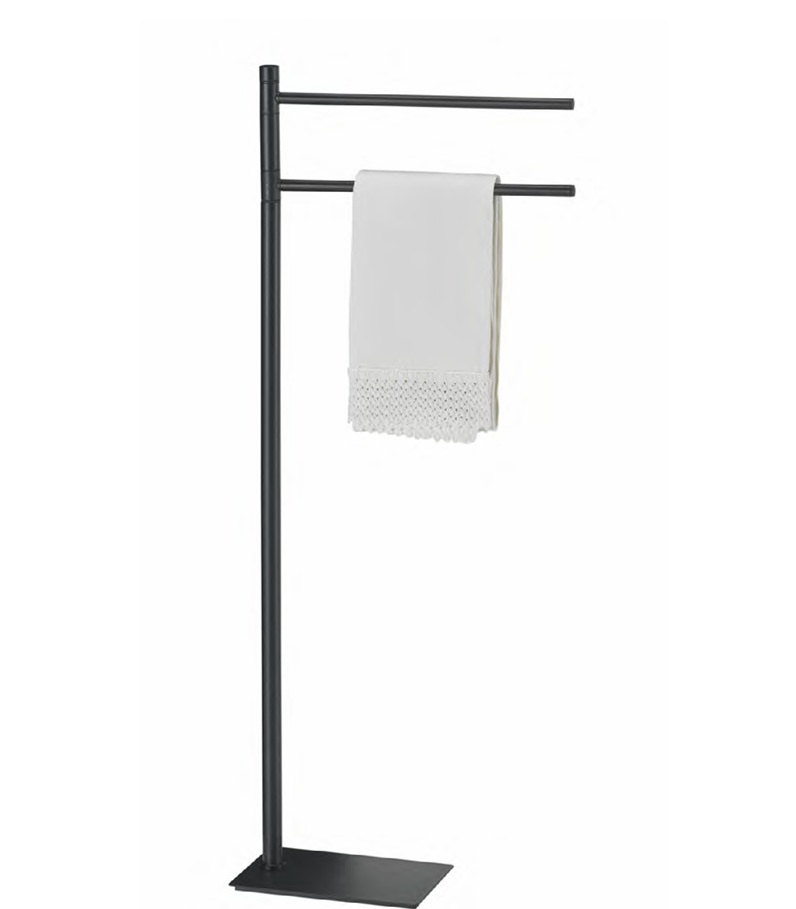 Gedy Ayaklı Havluluk, 34 x 83.3h x 14 cm, Trilly Mat Siyah TR31/14