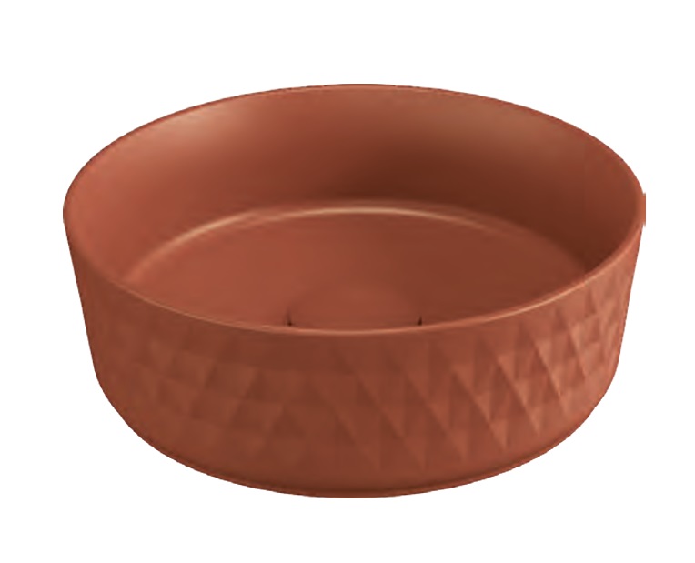 ISVEA DAVANTI 10NF67036-2U TEZGAH ÜSTÜ ÇANAK LAVABO TERRA COTTA