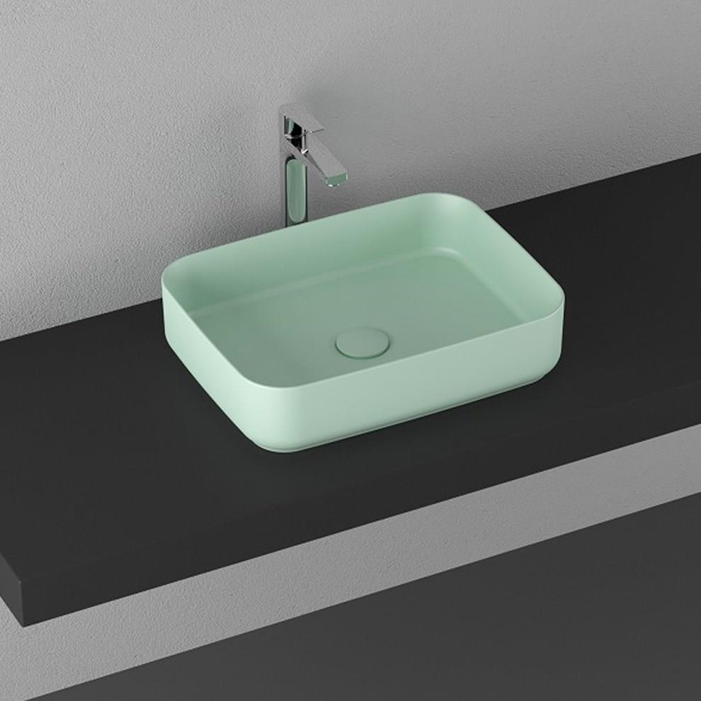 ISVEA İNFİNİTY TEZGAH ÜZERİ LAVABO 50 CM MİNT 10NF65050 2T