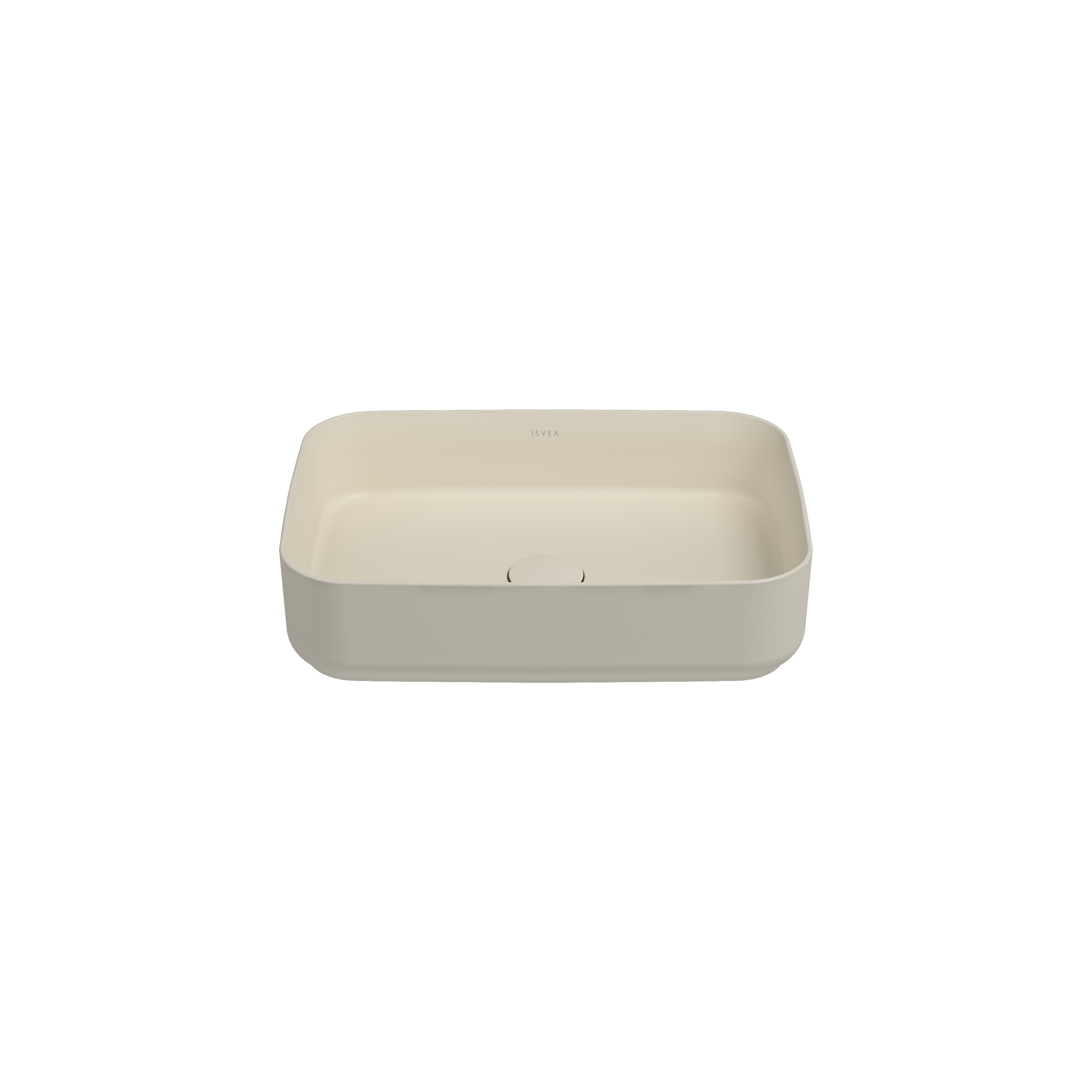 ISVEA İNFİNİTY TEZGAH ÜSTÜ LAVABO 50 CM FİL DİŞİ EXTRA DEK.DEL. 10NF65050-2K