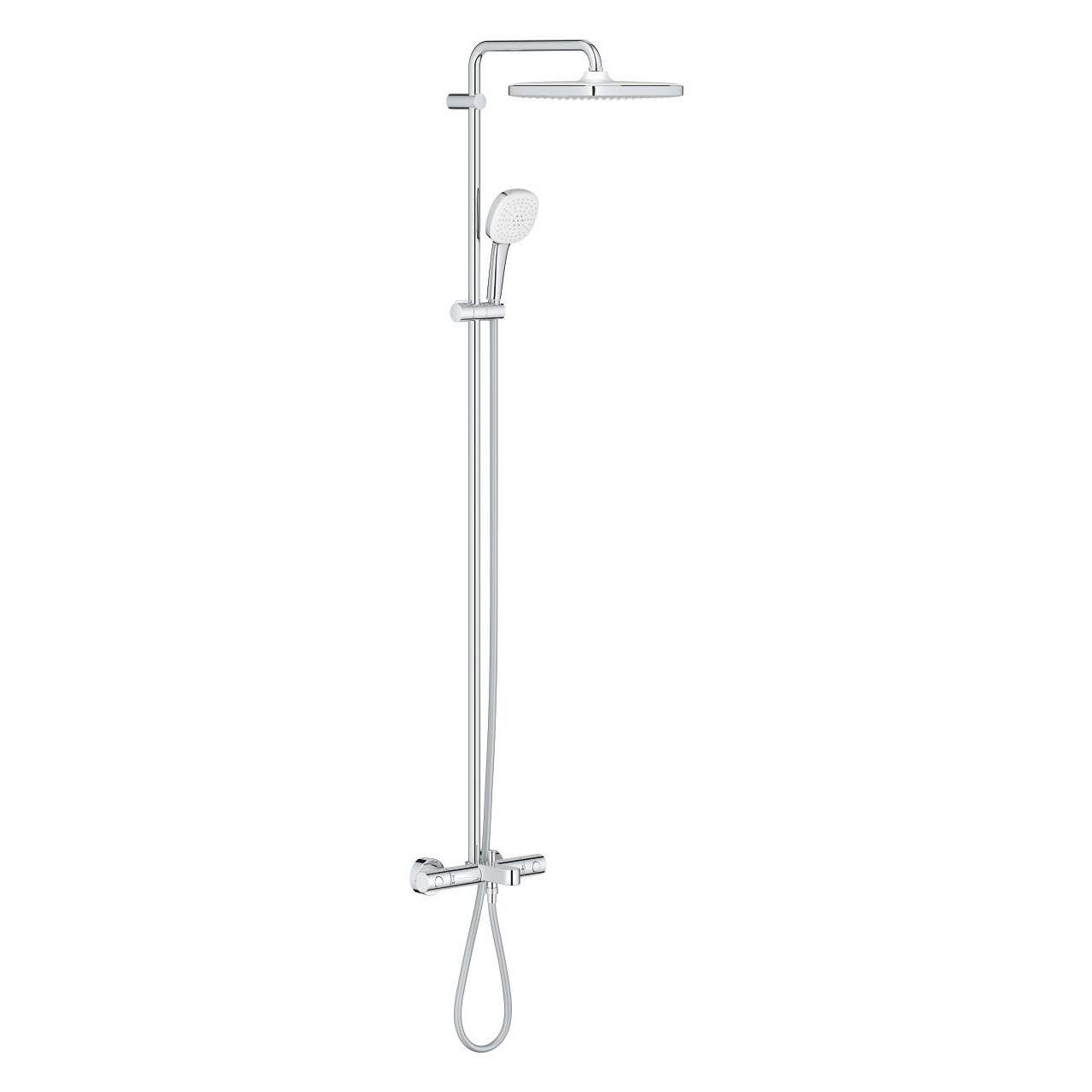 Grohe Tempesta System 250 Cube Duvara monte termostatik banyo bataryalı duş sistemi 26691001