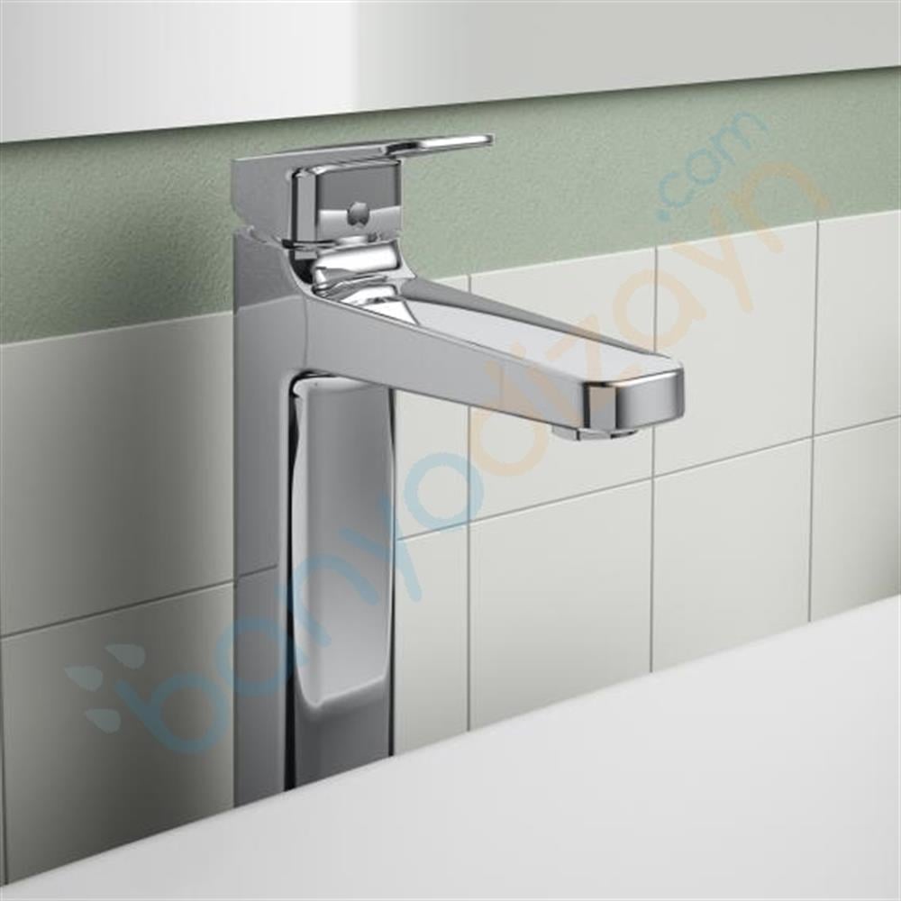 Ideal Standard Ceraplan Yüksek Lavabo Bataryası  Sifon Kumandasız BD236AA