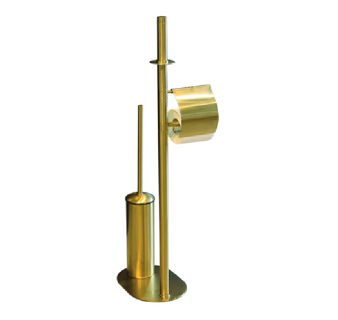 Aksy Pirinç Utopic 3 Ayaklı Set 2424 Fırçalanmış Gold