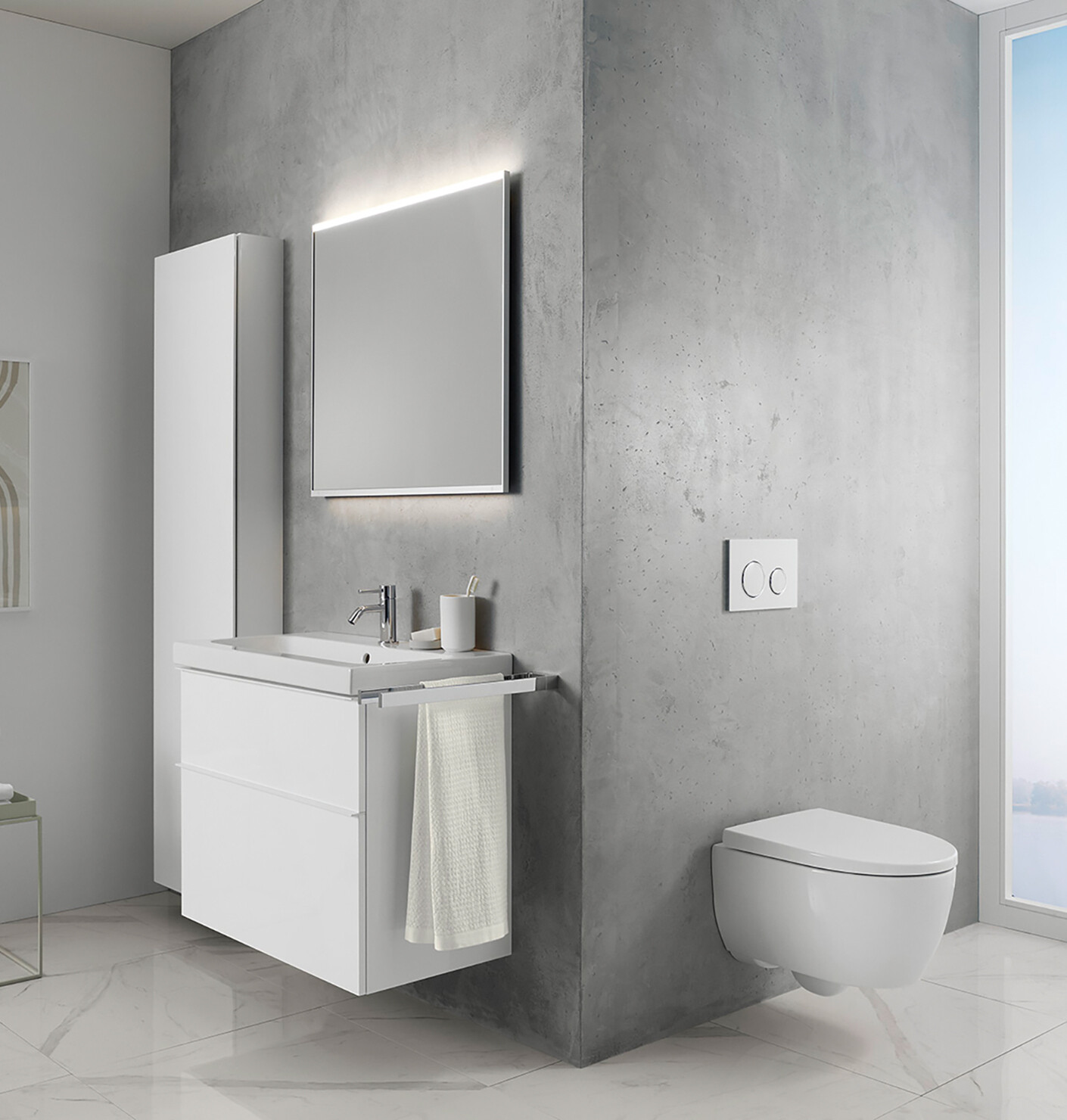 Geberit İcon Banyo Mobilyası Seti 75cm Beyaz  505.262.00.1