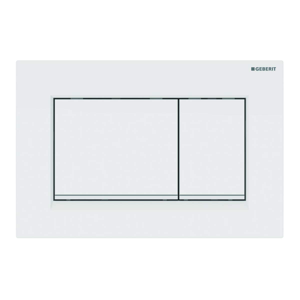 GEBERIT KUMANDA KAPAĞI Sigma10 (Eski Sigma30) Square ÇİFT BASMALI BEYAZ 115.883.11.1