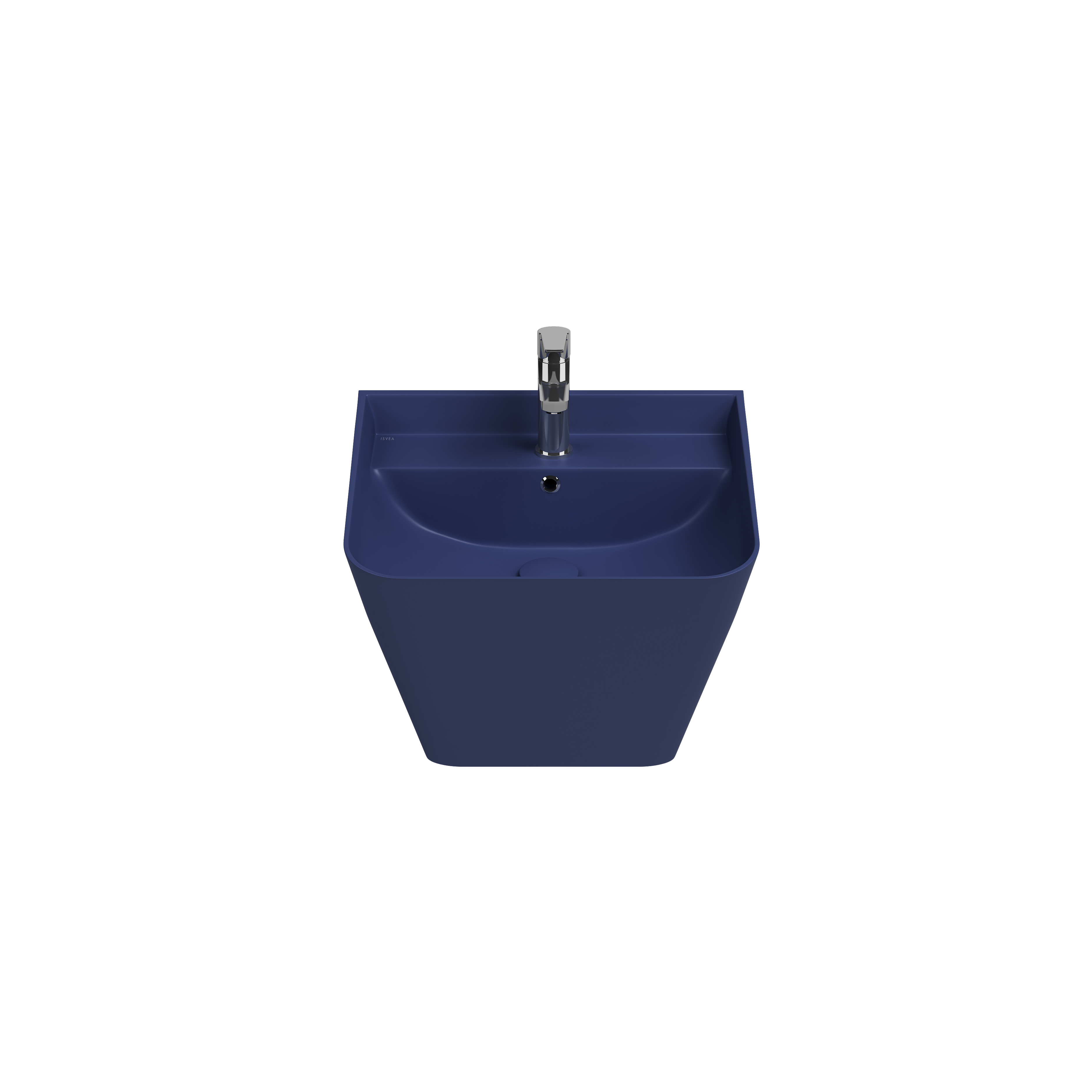 ISVEA SOTT AQUA MONOBLOK ASMA LAVABO 50 CM MAVİ EXTRA DEKORSUZ 10SQ37002-2Z