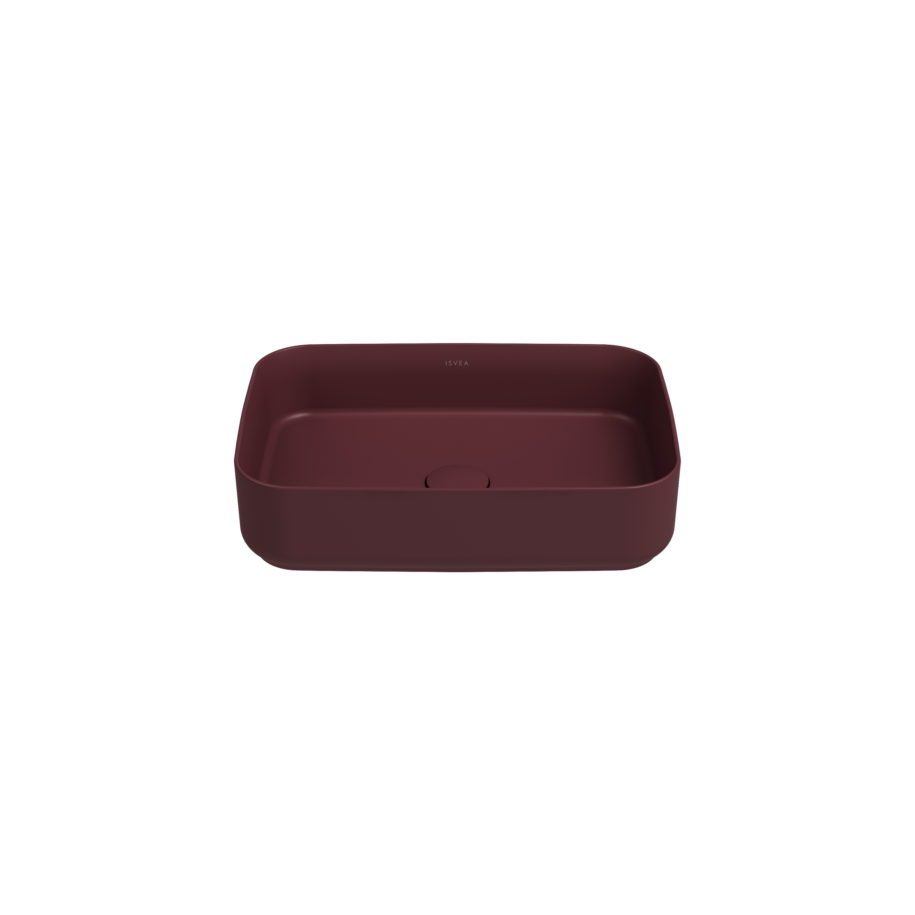 ISVEA İNFİNİTY TEZGAH ÜZERİ LAVABO 50 CM RUSTİK BORDO 10NF65050 2R
