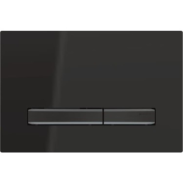 Geberit Kumanda Kapağı Sigma50 Square Çift Basmalı Siyah / Siyah Krom 115.671.DW.2