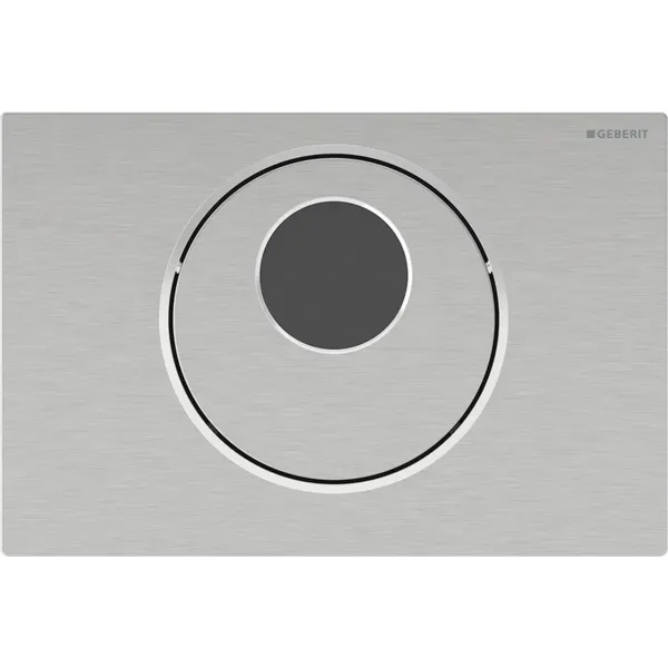 Geberit Fotoselli Kapak Sigma 10 - Manuel Özellik, 12cm Göm. Rezervuar için, Elektrikli, Paslanmaz Çelik 115.890.SN.6