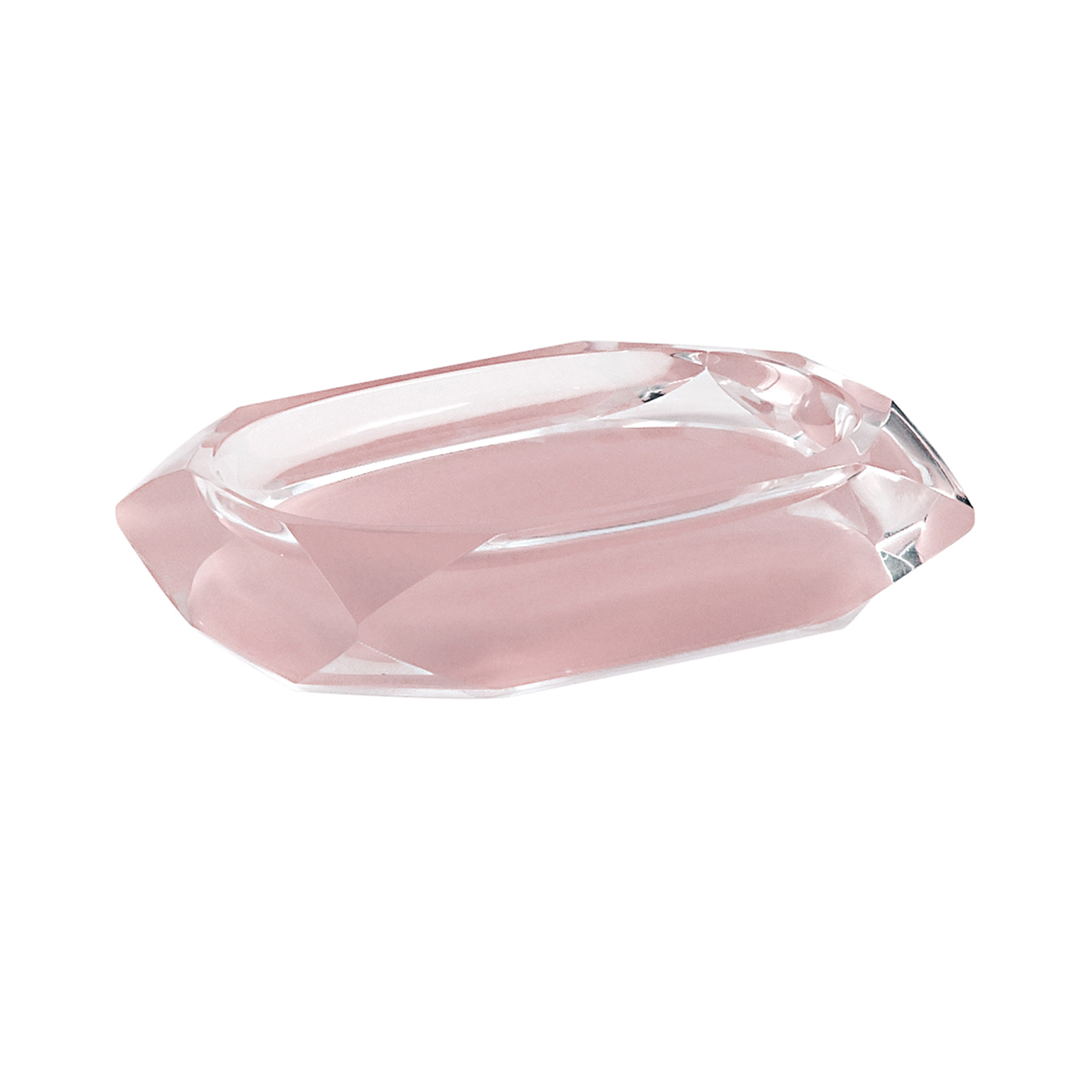 Gedy Chanelle Katı Sabunluk , Tezgah Üstü  Pembe Akrilik CH11/10