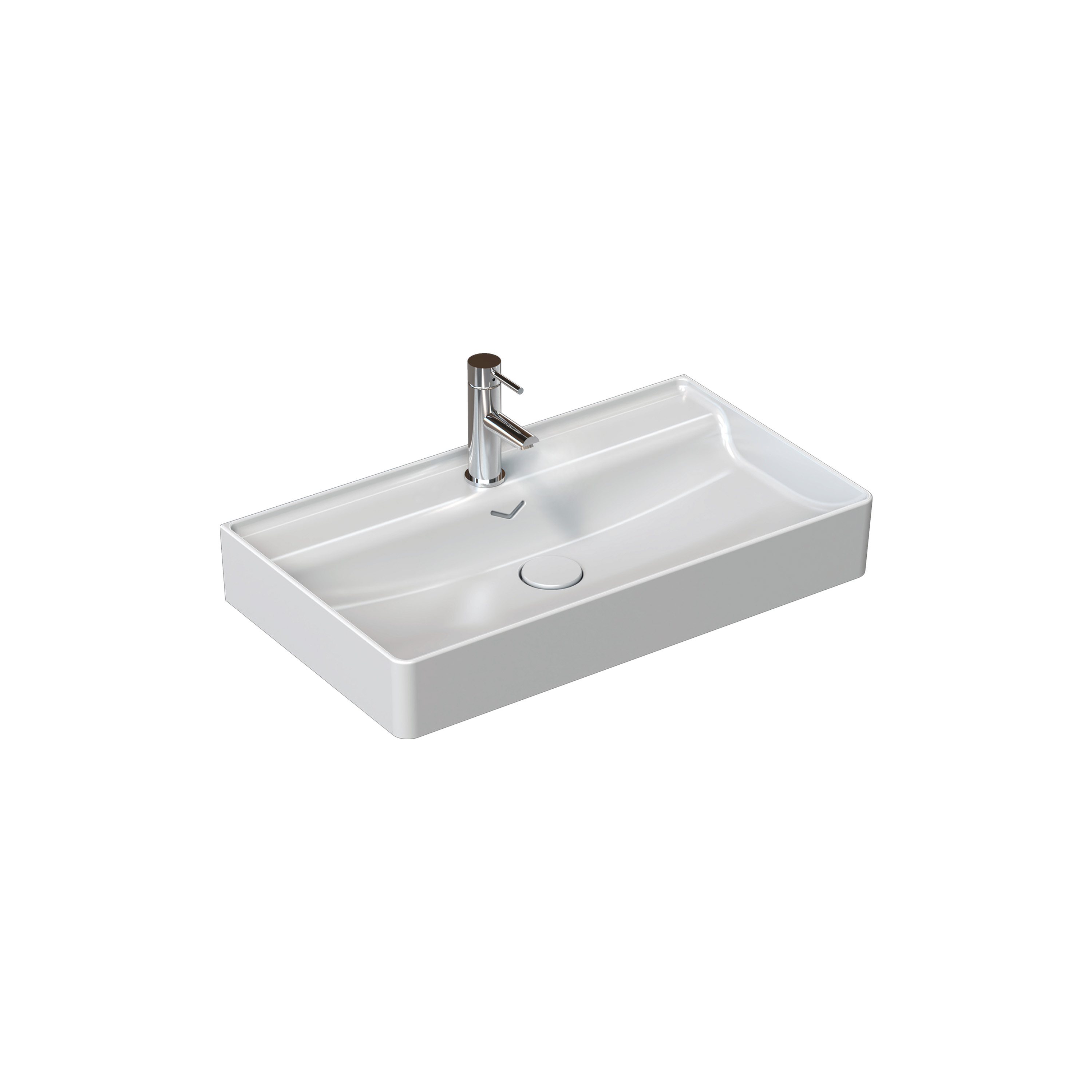 ISVEA VEA 61 CM TEZGAH ÜSTÜ LAVABO 10VA55061 PARLAK BEYAZ