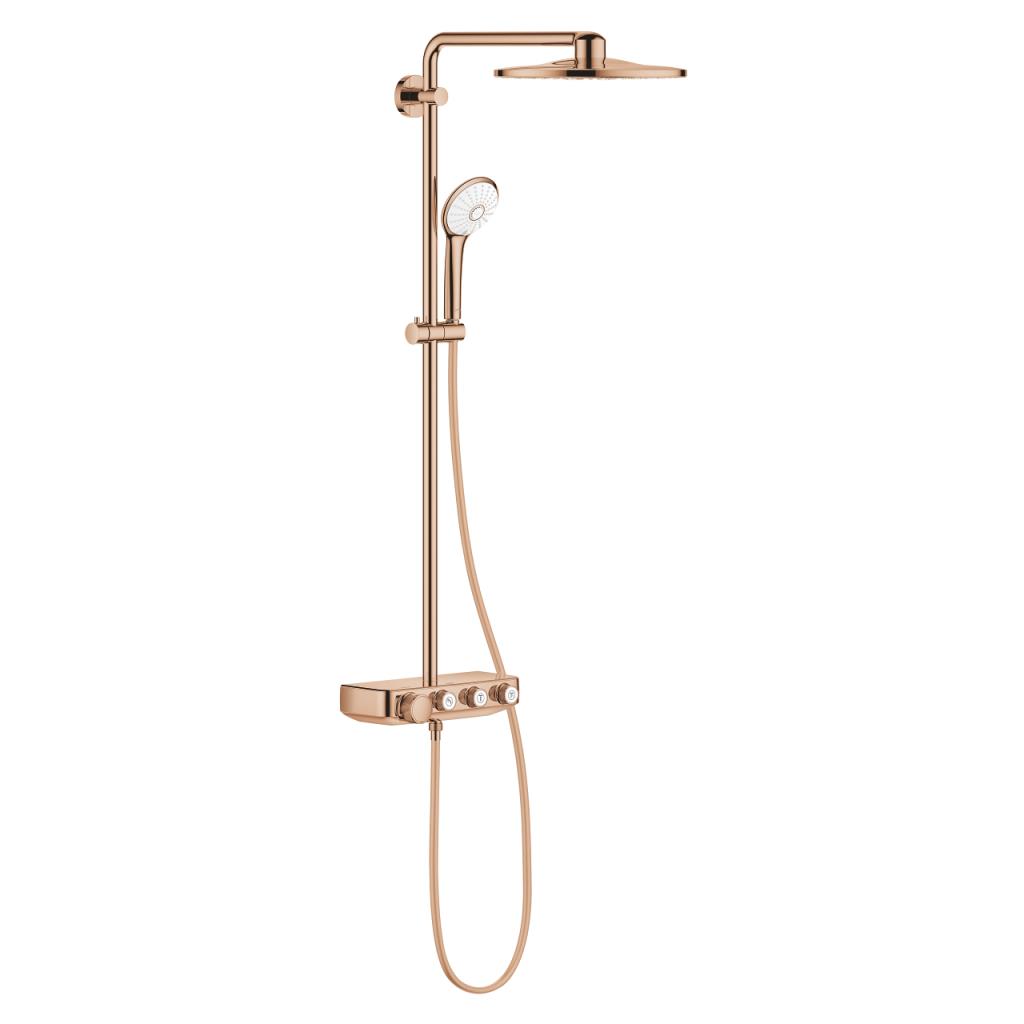 Grohe Euphoria SmartControl 310 Duş sistemi Duvara monte termostatik bataryalı duş sistemi Warm Sunset 26507DA0