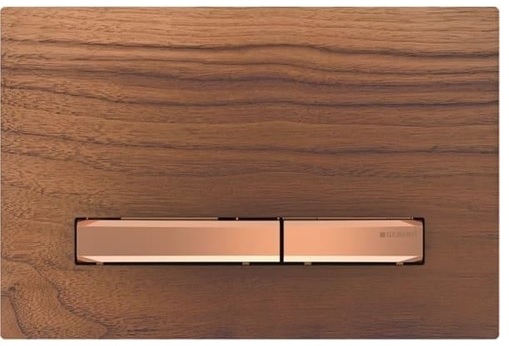 Geberit Sigma50 Square Bronz buton- Ahşap Kaplama 115.670.jx.2