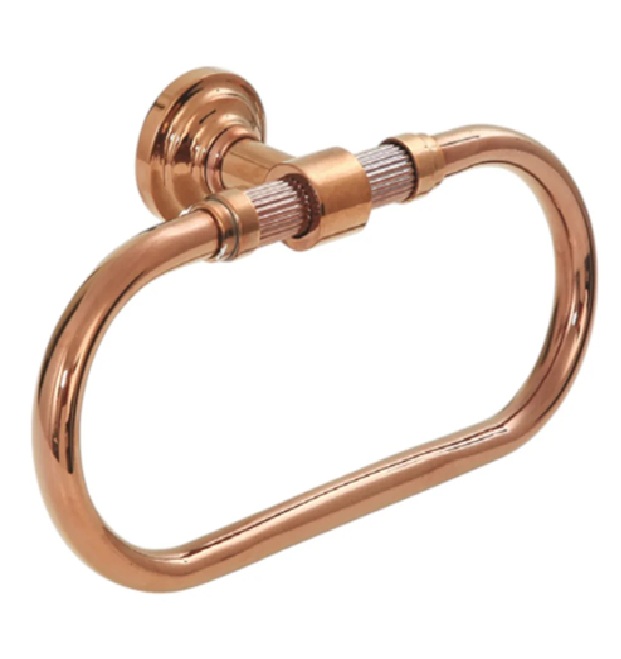 Aksy Pirinç Line Halka Havluluk 5504 Pvd Rose