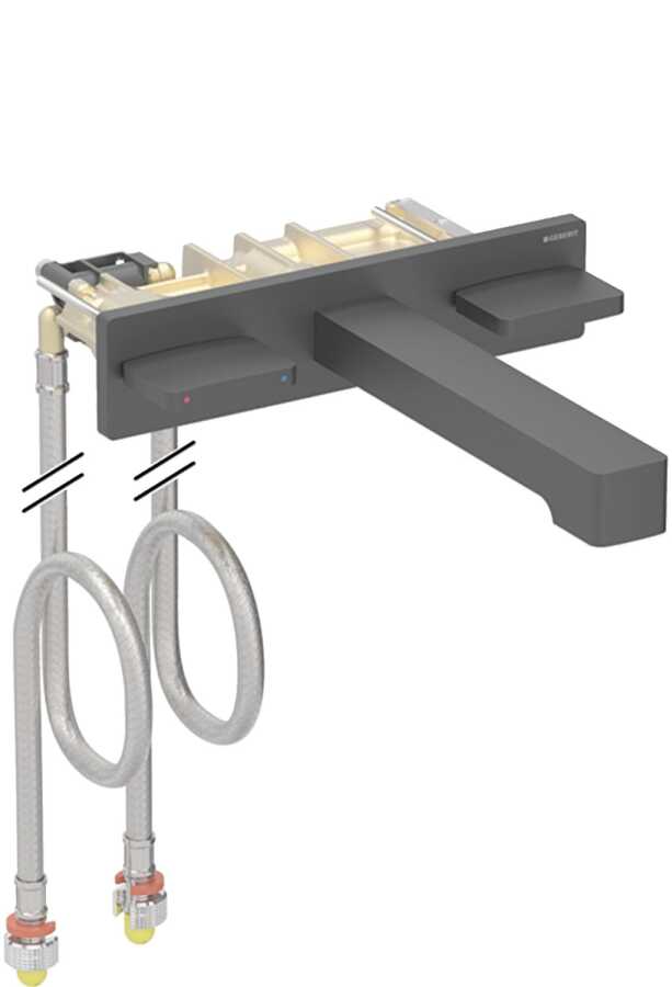 GEBERIT ONE KARE TASARIMLI ANKASTRE LAVABO BATARYASI + İÇ SET 116.465.14.1+111.069.00.1