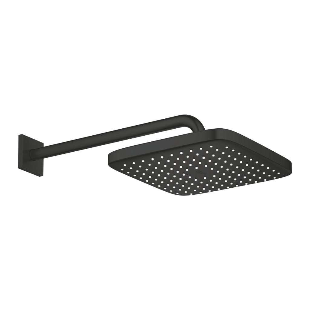 Grohe Tempesta 250 Cube Tepe Duşu ve Dirseği 38 cm Mat Siyah - 266872430