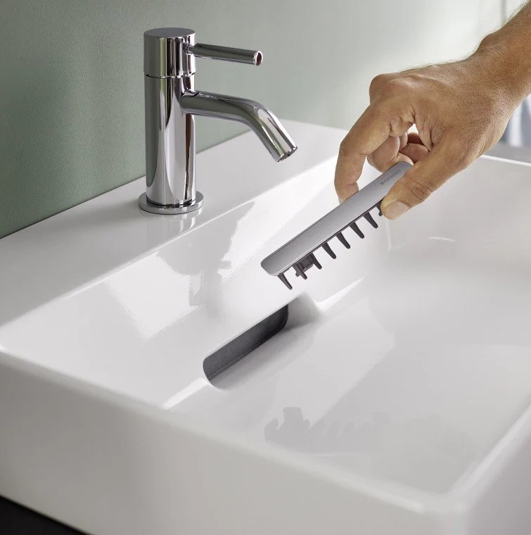 GEBERIT ONE ÇANAK LAVABO YATAY ÇIKIŞ 50X40 BATARYA DELİKLİ 505.024.00.1