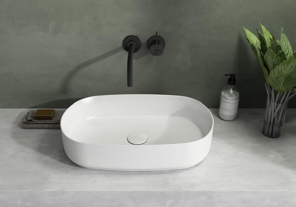ISVEA İNFİNİTY TEZGAH ÜSTÜ LAVABO 55 CM BEYAZ 10NF65055