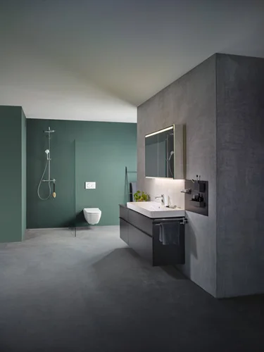 Geberit Smyle lavabo dolabı, çift çekmeceli, 75 cm Mat Antrasit 500.353.JK.1
