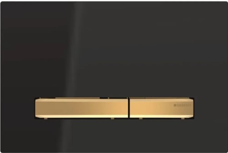 Geberit Sigma50 Square Pirinç Buton- Siyah Yüzey 115.672.dw.2