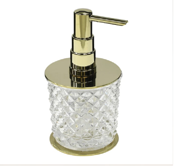 Aksy Pirinç Setüstü Vera Sıvı Sabunluk 3430 Pvd Mat Gold