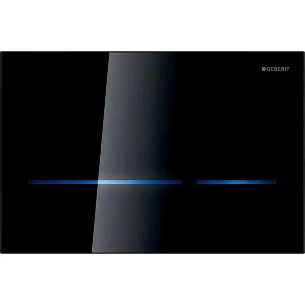 GEBERIT Sigma 80 Kumanda Kapağı 8 cm için Siyah Cam 116.092.SG.6