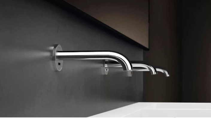GEBERIT PİAVE 17 CM ANK. FOTOSELLİ LAVABO BATARYASI KROM ÇİFT SU GİRİŞ ELEK.116.262.21.1 + MONTAJ ELEMANI