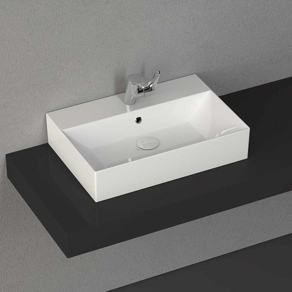 ISVEA SİSTEMA Z FRAME DOLAP UYUMLU TEZGAH ÜSTÜ LAVABO 60 CM BEYAZ 10SF50060