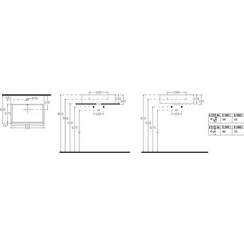Ideal Standard Strada Tezgah Üstü Lavabo 50X42  K077701