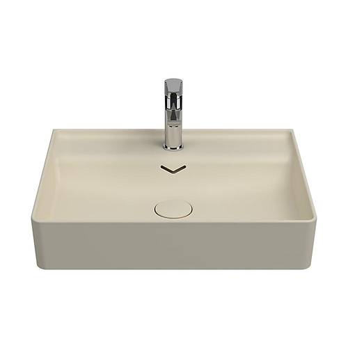 ISVEA VEA 61 CM TEZGAH ÜSTÜ LAVABO 10VA55061-2K FİLDİŞİ