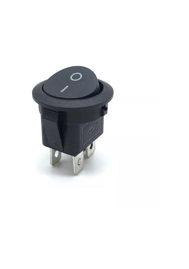 Yuvarlak Anahtar on-off 4 pin 10 adet