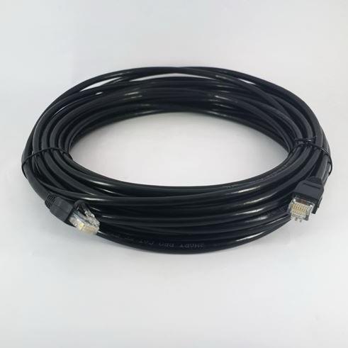 Cat6 Utp Siyah Patch Kablo 15 metre 23 awg 
