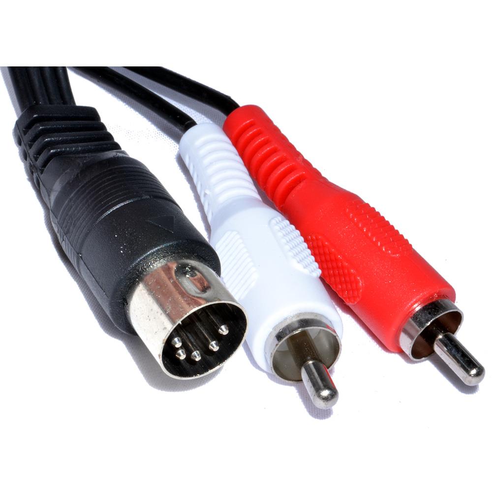 5 Pin Din 2 Rca Kablo 3 Metre