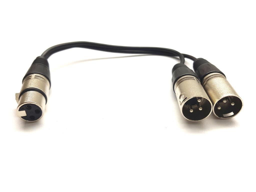 Xlr Y kablo ( 1 dişi-2 erkek)